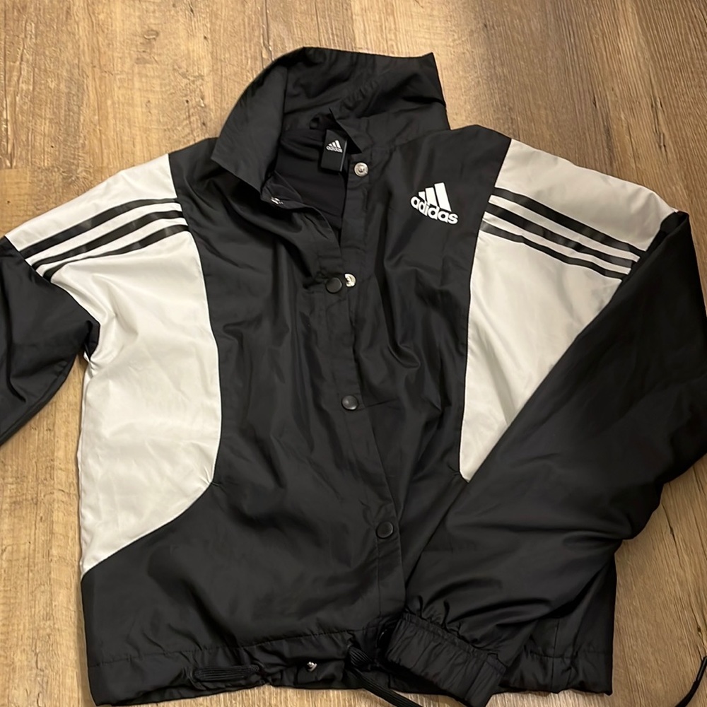 Adidas Black and White jacket